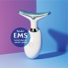جهاز شد البشرة وتنظيف الوجه والرقبة | EMS وLED لتحفيز الكولاجين